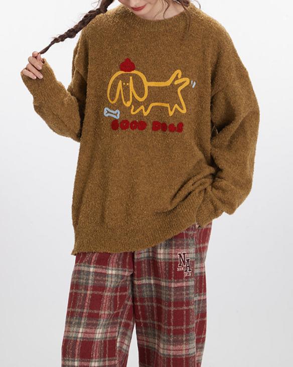 puppy knitted sweater