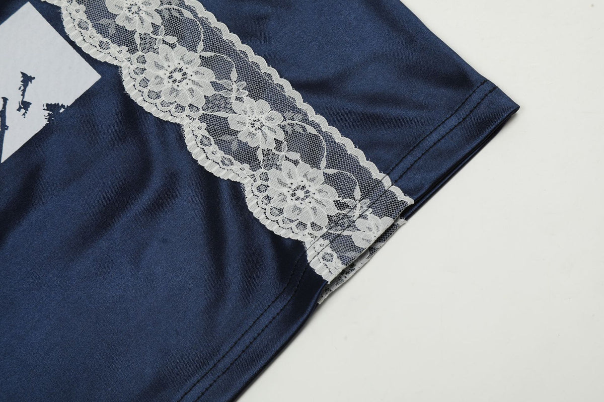 復古寬鬆蕾絲邊長袖(女款)