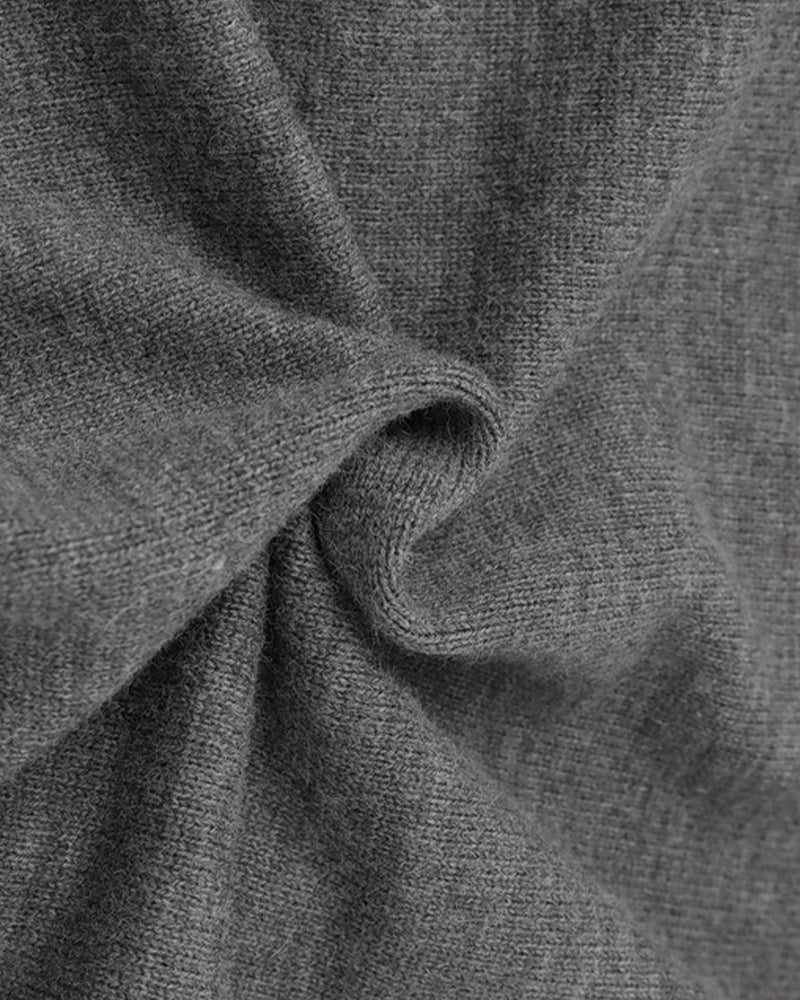 대비색 크루넥 스웨터