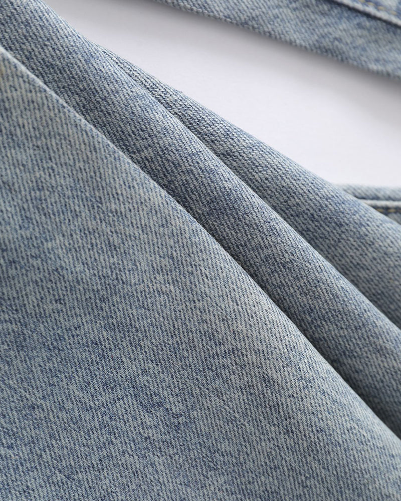 做舊破洞牛仔褲