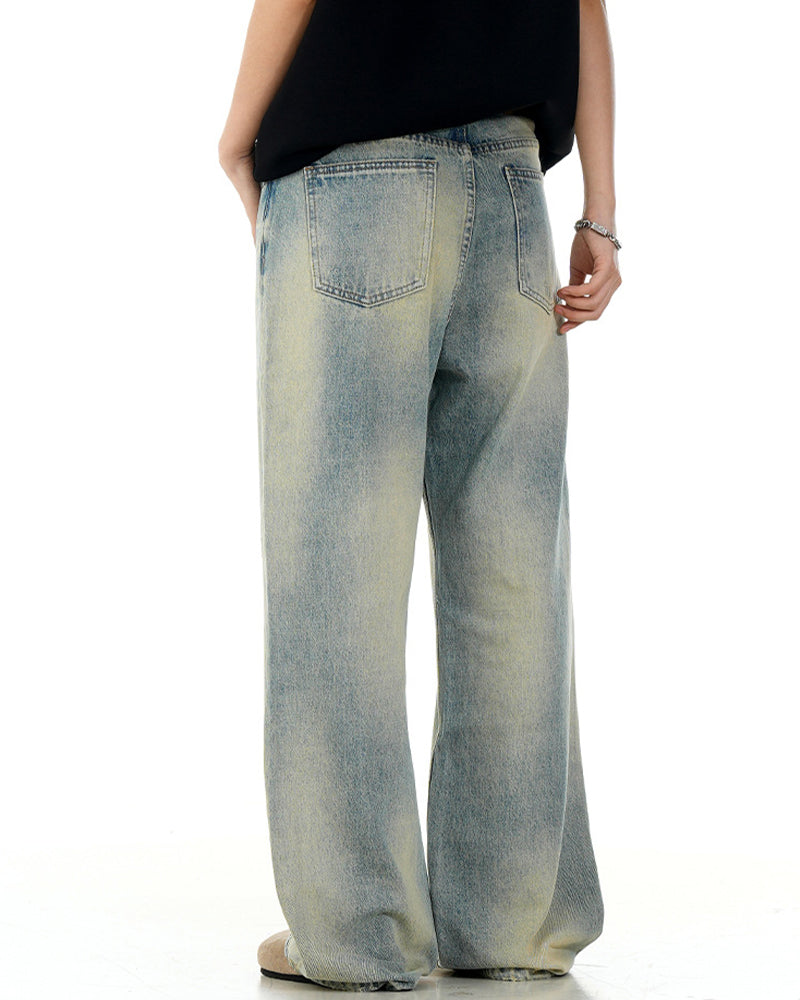 Distressed casual trousers