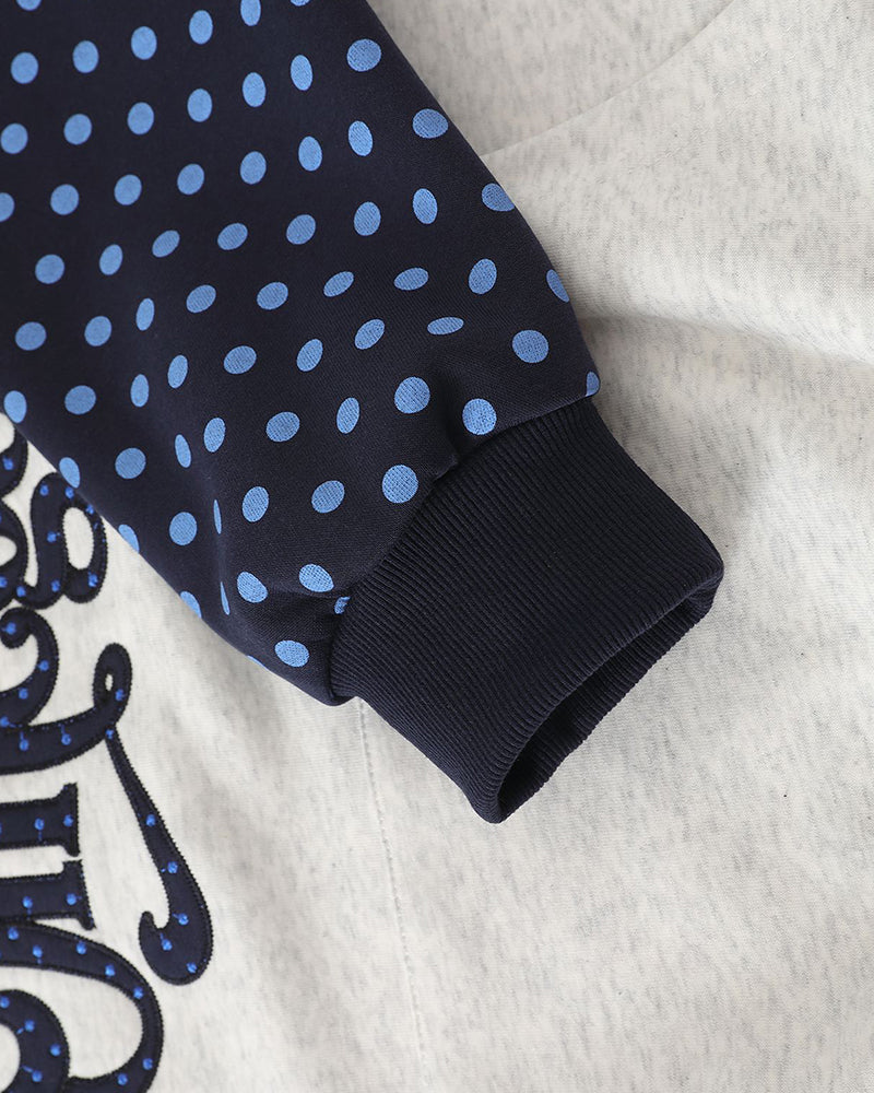 Retro polka dot hoodie