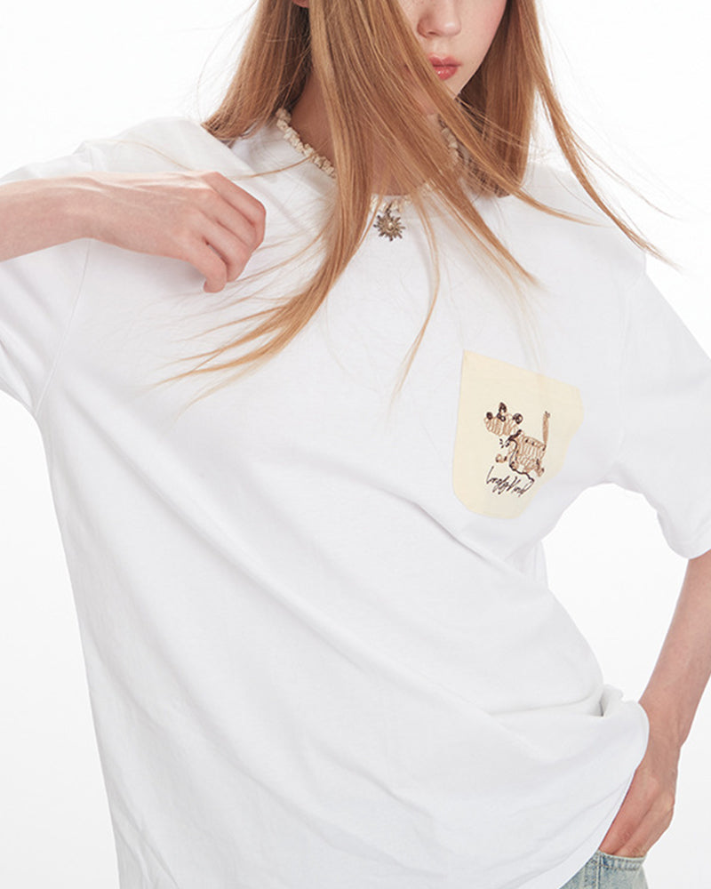 Embroidered casual short sleeves