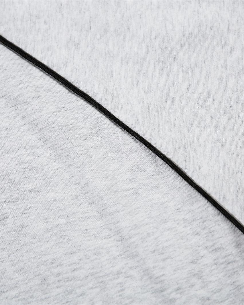 Lettering print half-zip short sleeves