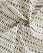 條紋刺綉長袖襯衫