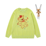 雙肩包玩偶情侶針織衫