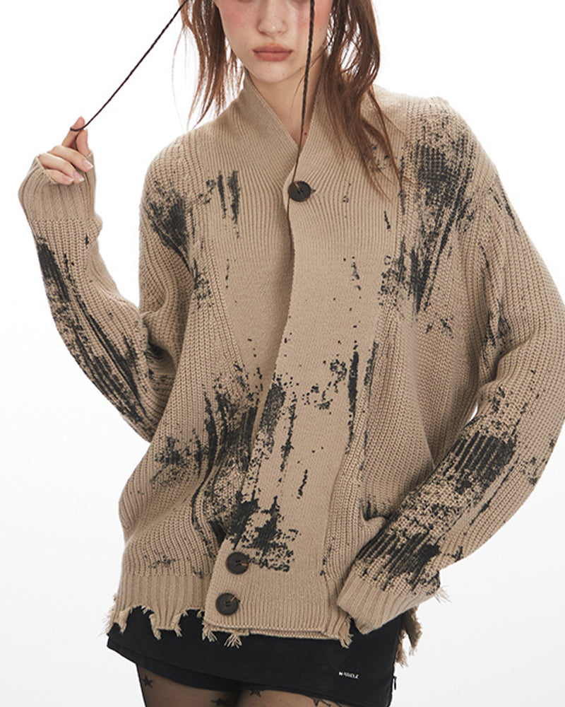 扎染針織外套(女款)