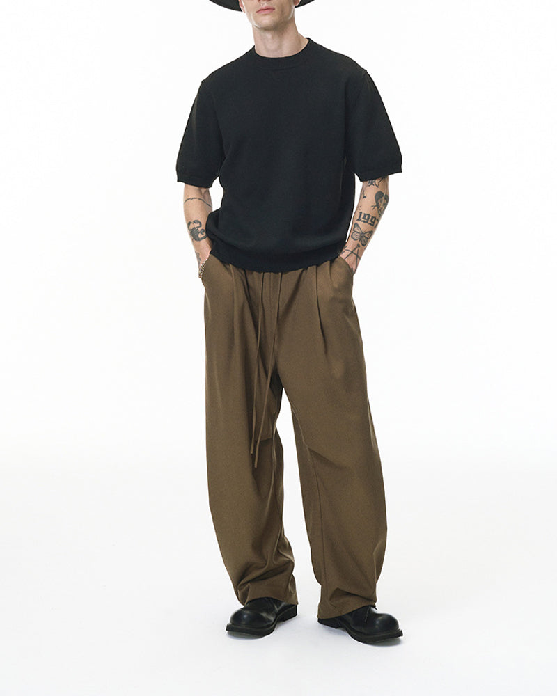 Loose-fitting casual wide-leg pants