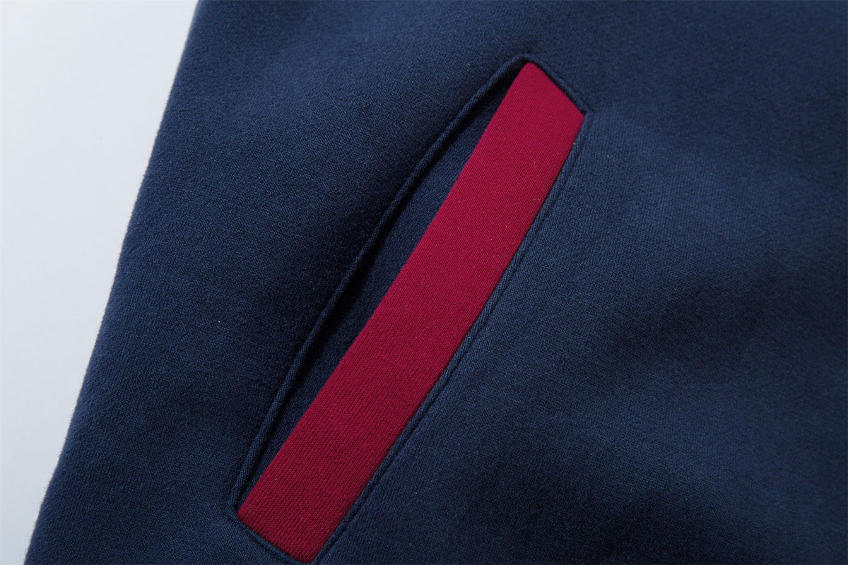 Retro hooded baseball uniform