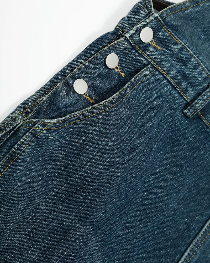 Retro casual overalls