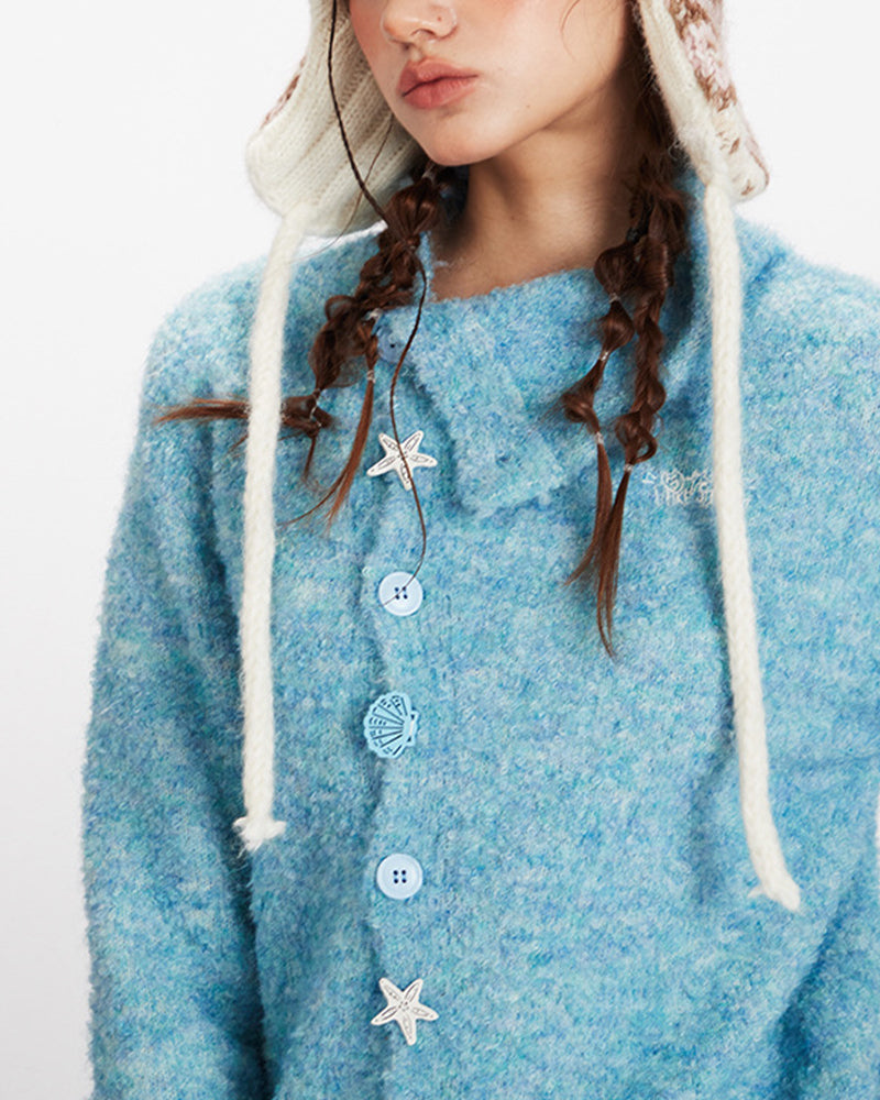 하이넥 니트 카디건(여성용)