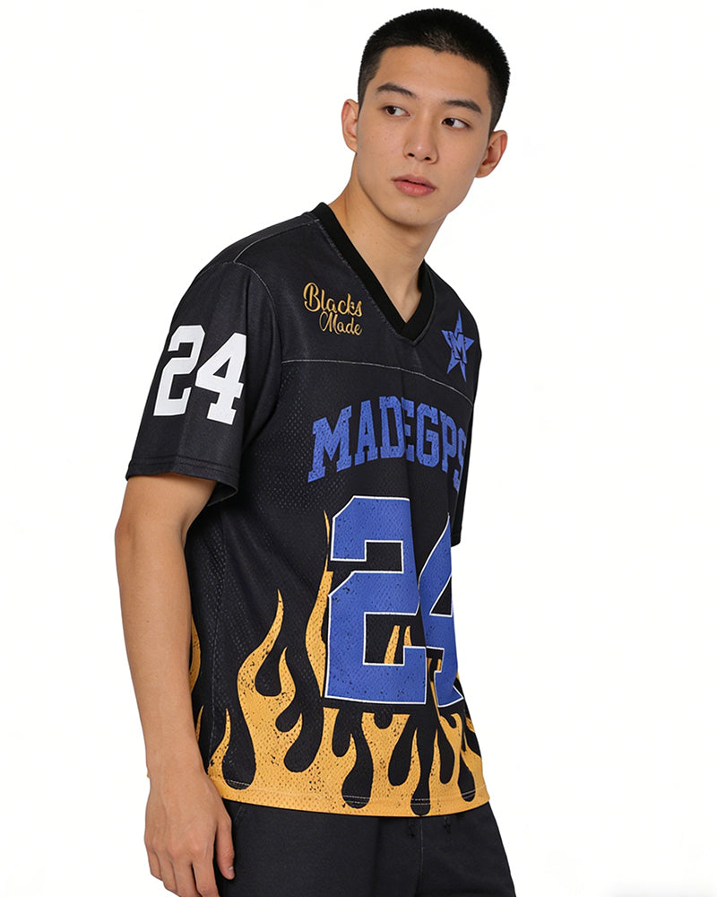 Retro sports short sleeves