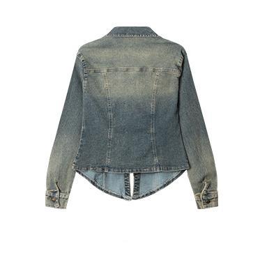 Retro denim casual shirt (women's style)