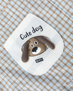 復古格紋短袖襯衫