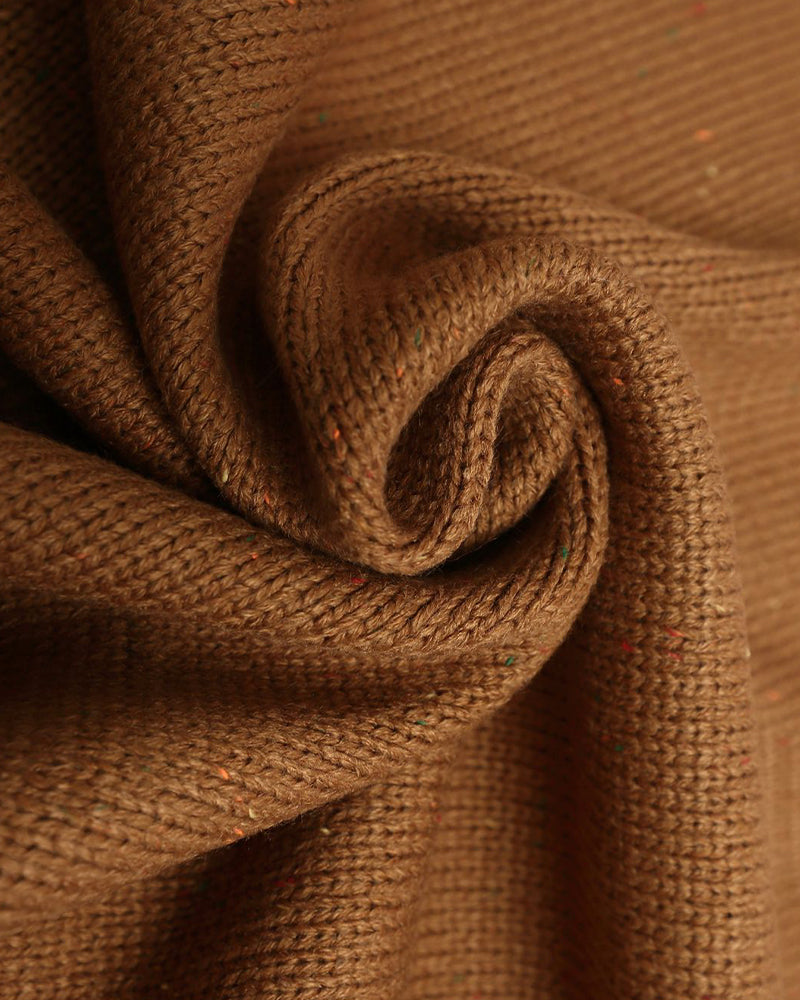 慵懶字母圓領毛衣