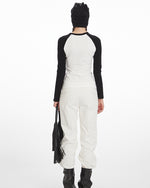 Women's Retro Print Raglan Sleeve Top