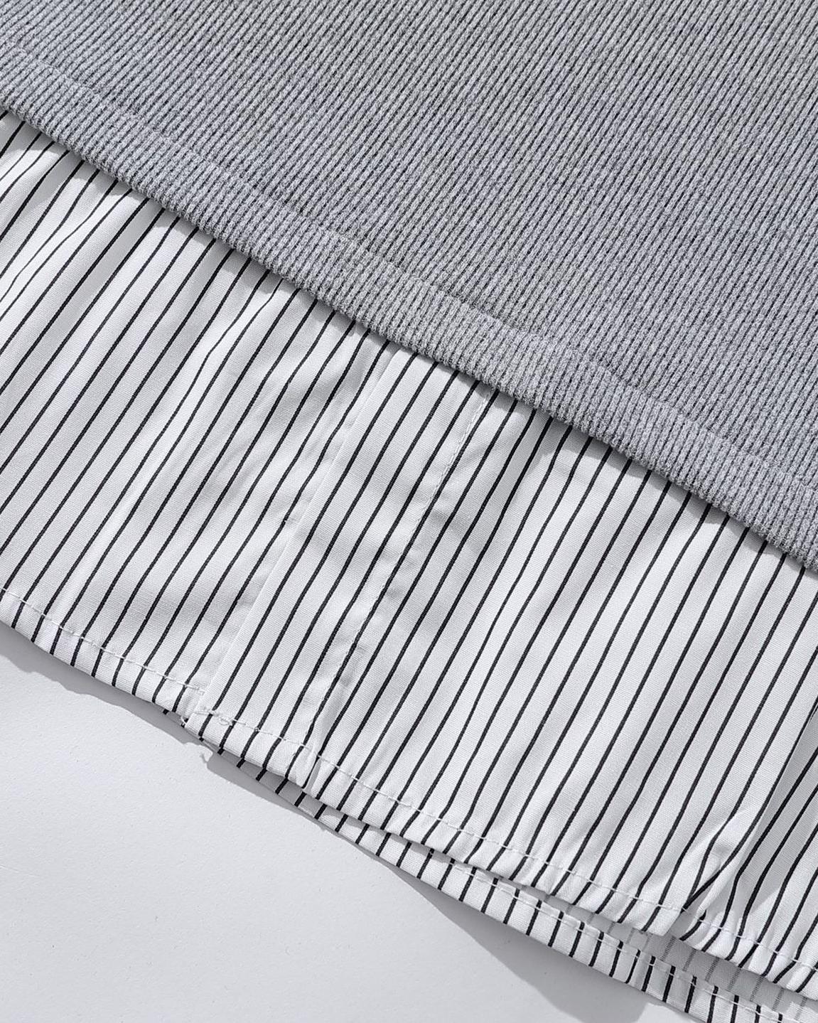 假兩件翻領短袖