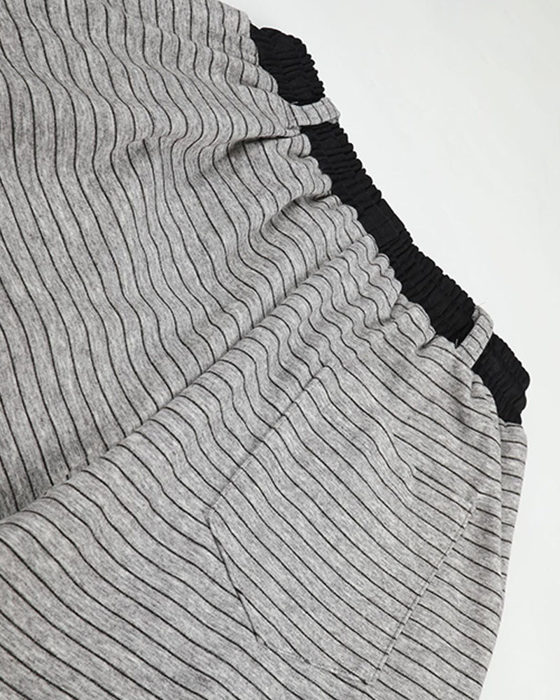 Retro contrast casual pants