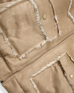 Retro letter embroidered jacket