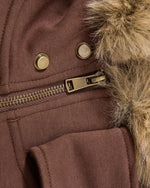 distressed zipped jacket