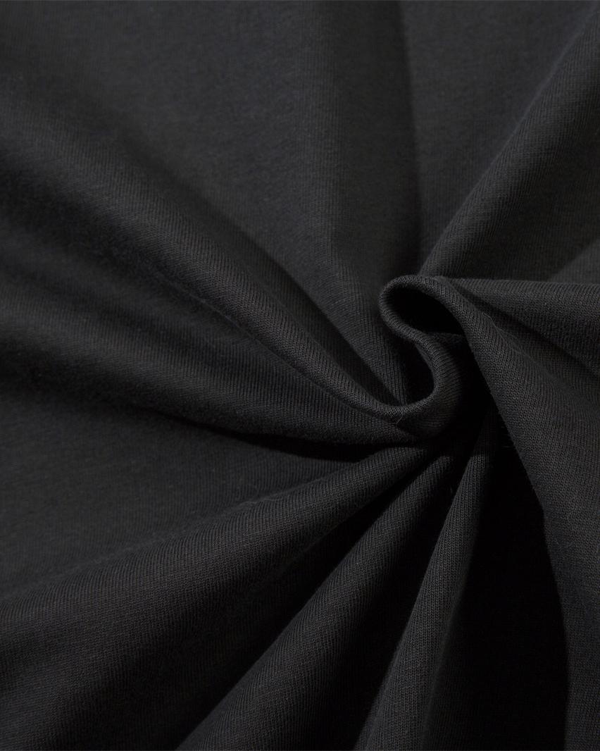 대조적인 컬러 스티칭 짧은 소매