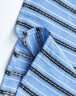 Simple striped short-sleeved shirt