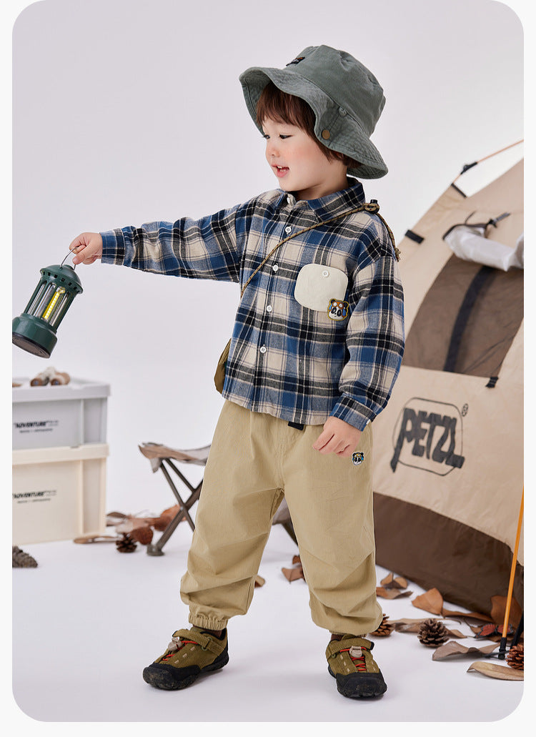 Cute plaid long sleeve shirt