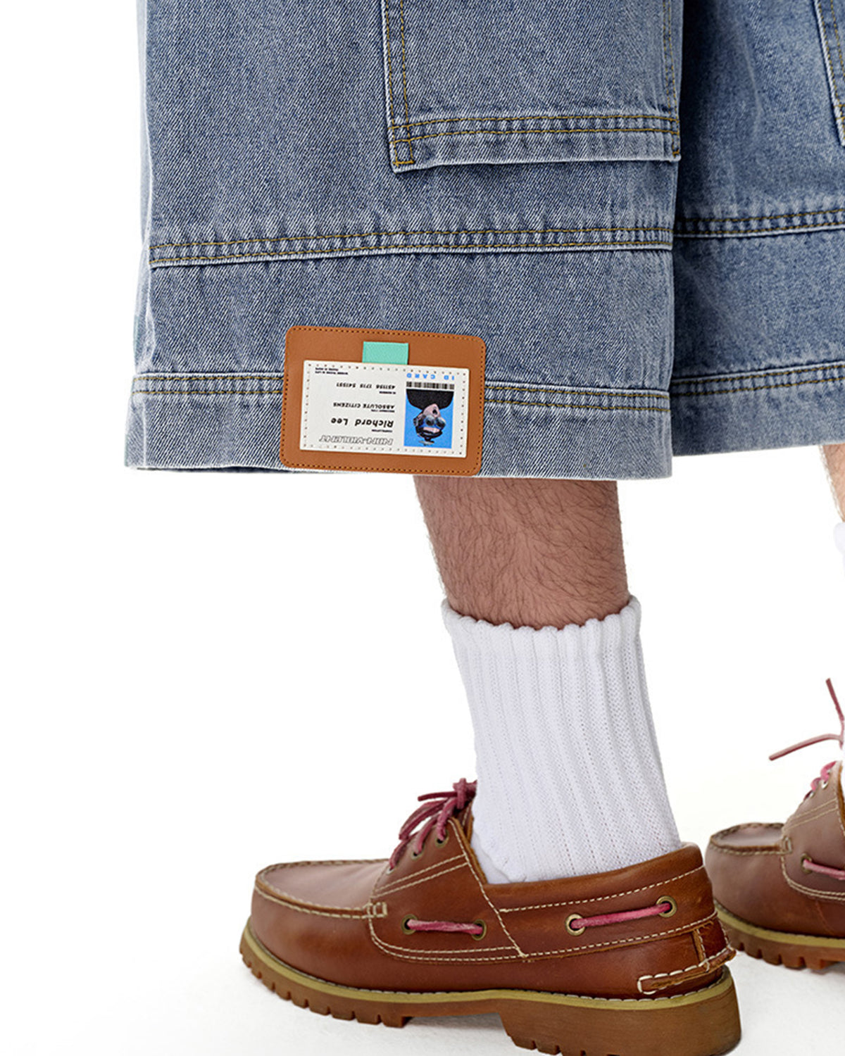 Structured Washed Capri Pants