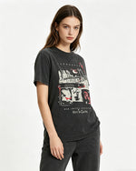 레트로 워시드 디스트레스드 반팔