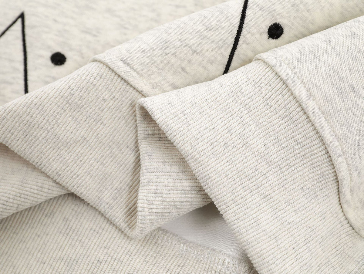 Retro fake two piece sweatshirt