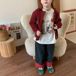 Cute knitted top and pants set