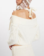 挂脖一字領針織衫(女款)