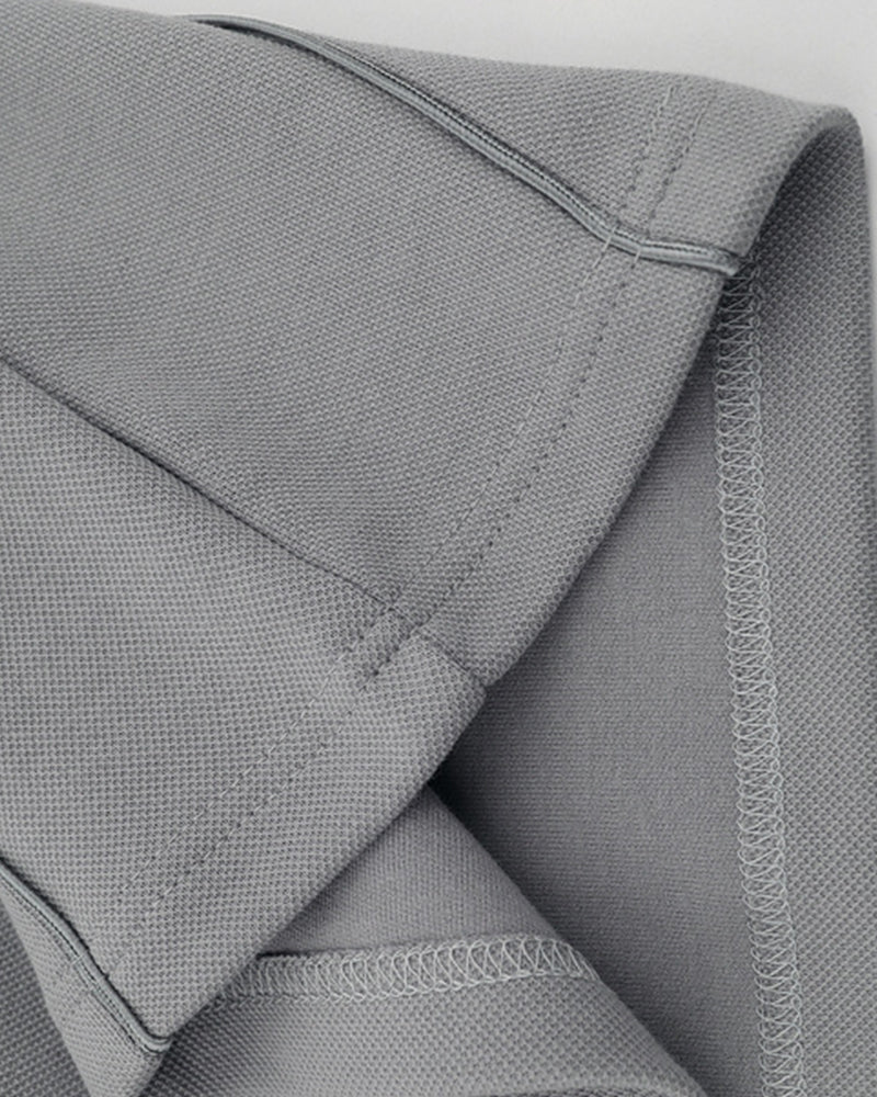 레트로 컬러 블록 반소매