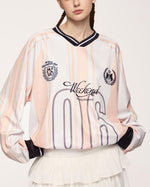 復古豎條紋長袖