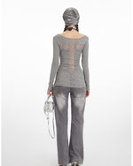 Hollow lace long sleeves (women's)