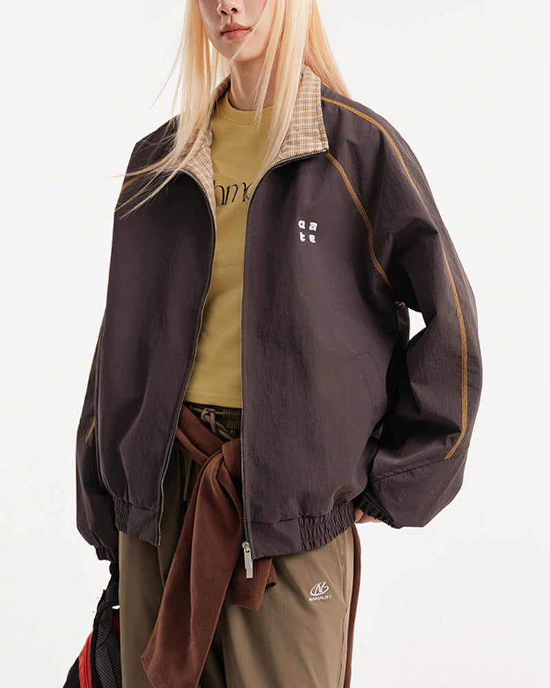 休閑寬鬆情侶外套