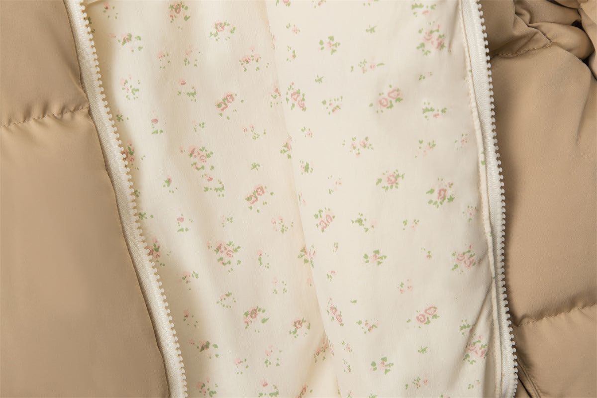 Short, reversible cotton jacket (women's style)