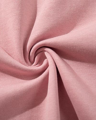 콘트라스트 컬러 캐주얼 프린트 반팔