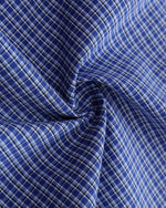 Embroidered plaid long-sleeved shirt