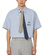 復古卡通短袖襯衫