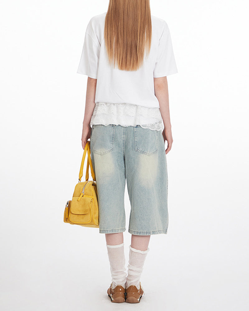 Embroidered casual short sleeves