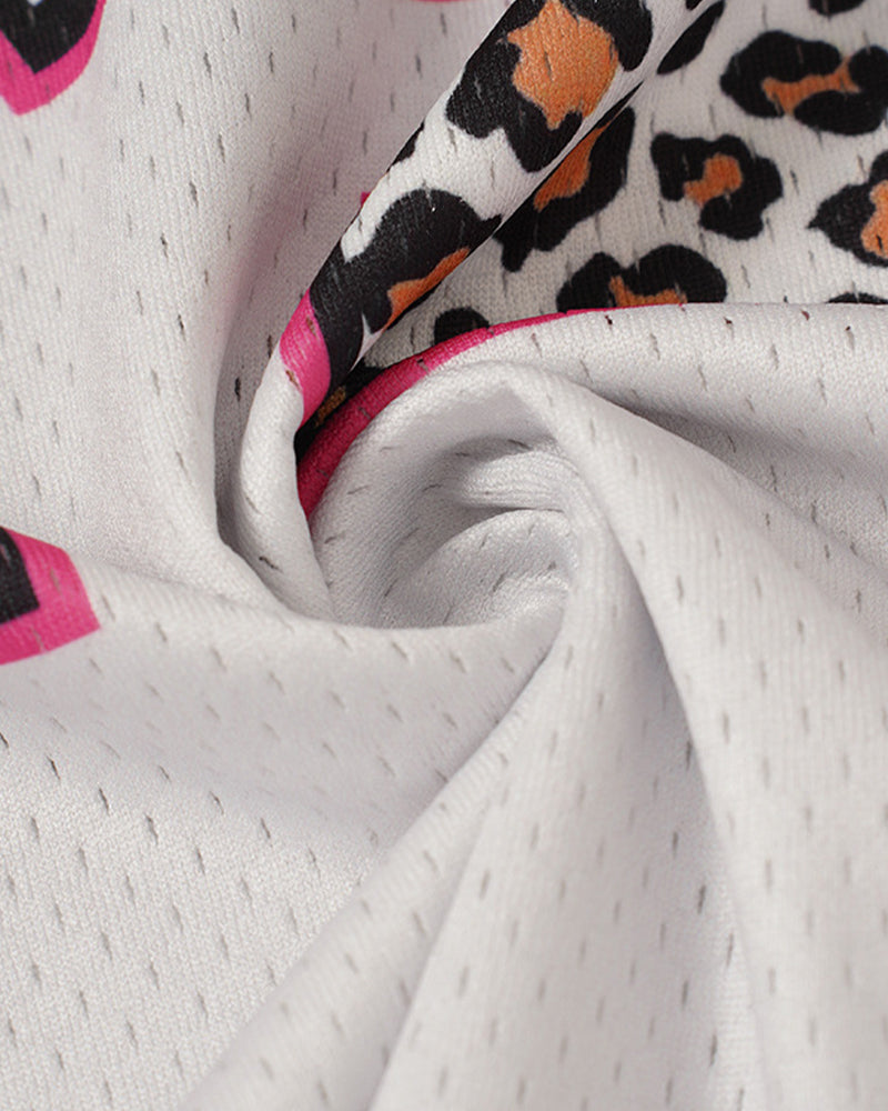 Retro color-blocked short-sleeved shirt