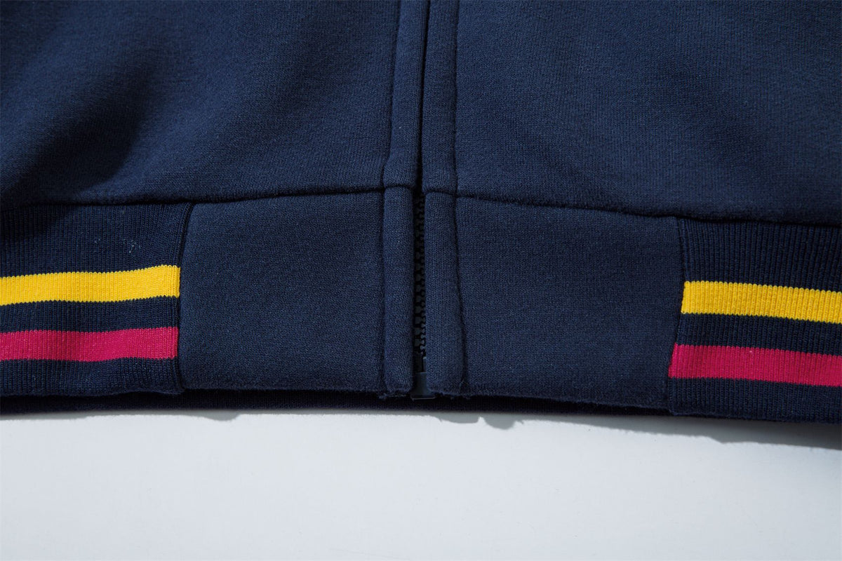 Retro hooded baseball uniform