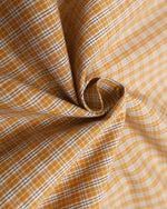 Embroidered plaid long-sleeved shirt