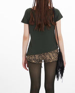 레트로 프린트 반소매