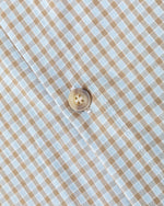 復古格紋短袖襯衫