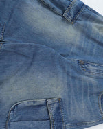 Loose casual denim cropped shorts