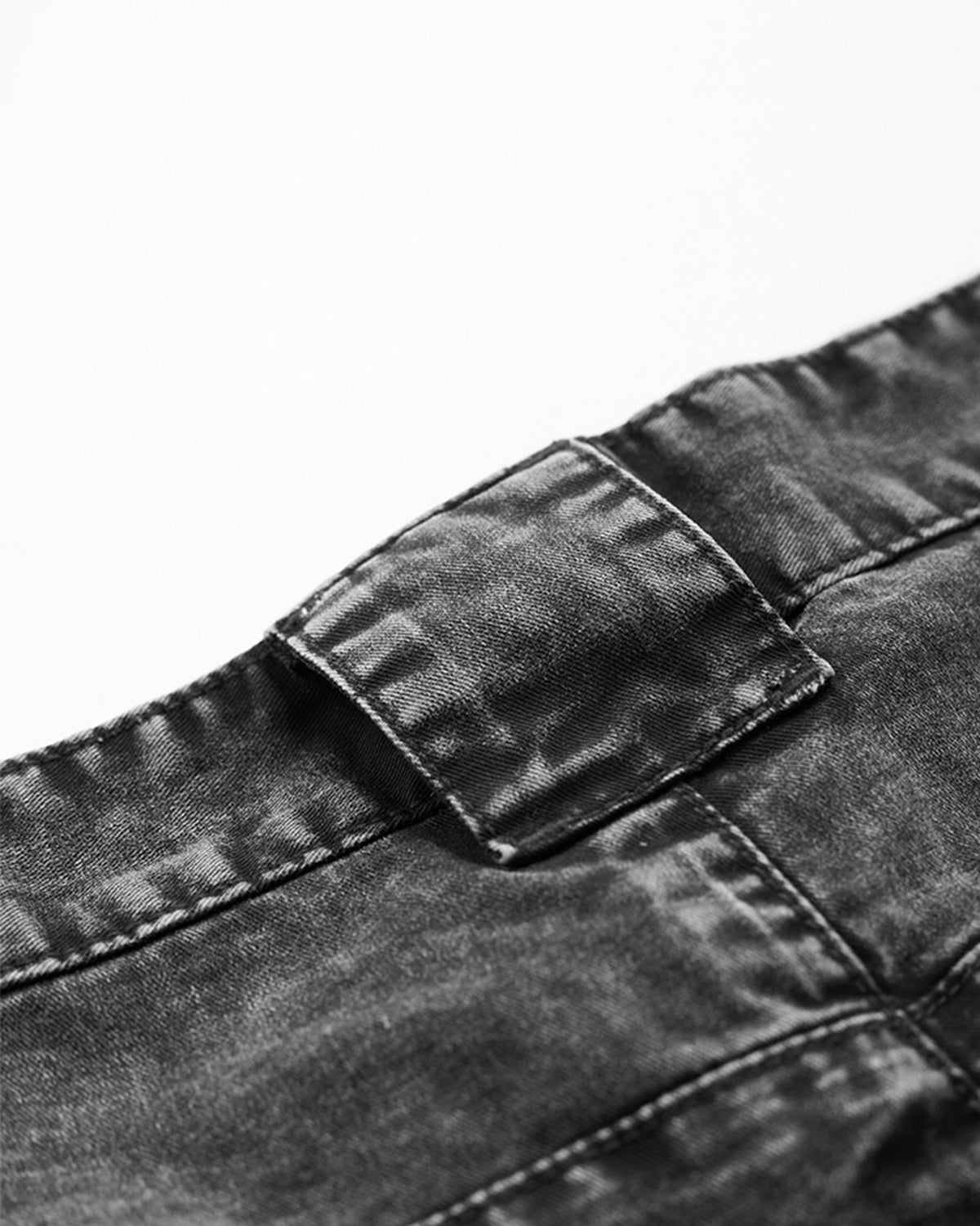 Distressed cropped trousers