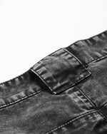 Distressed cropped trousers