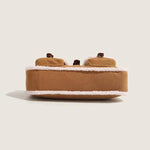 復古百搭單肩毛絨包